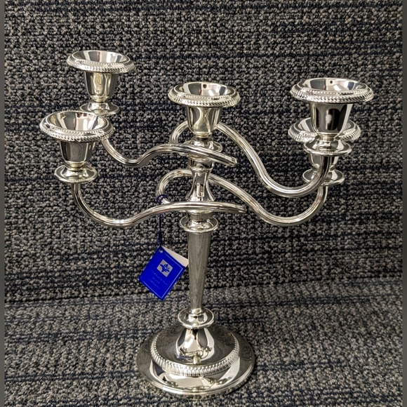 International Silver Company Silverplate Five Twisted Arm Candelabra - Picture 1 of 12